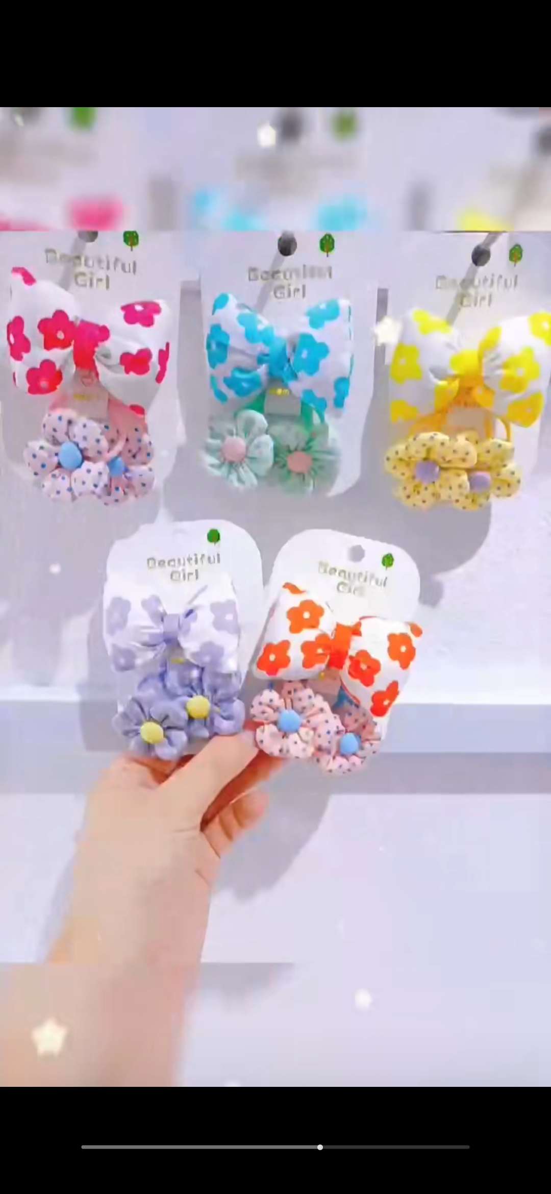儿童夏季可爱发夹 发卡女童彩色假发饰品 儿童发饰夏季可爱款式