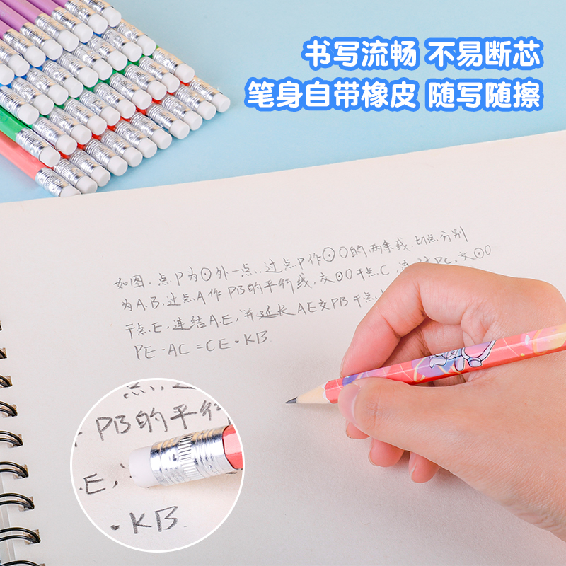 weibo Weibo Stationery Children's Cartoon Astronaut Primary School 2B Pencil Drawing Learning Pen and Paper Box Wholesale Specification image