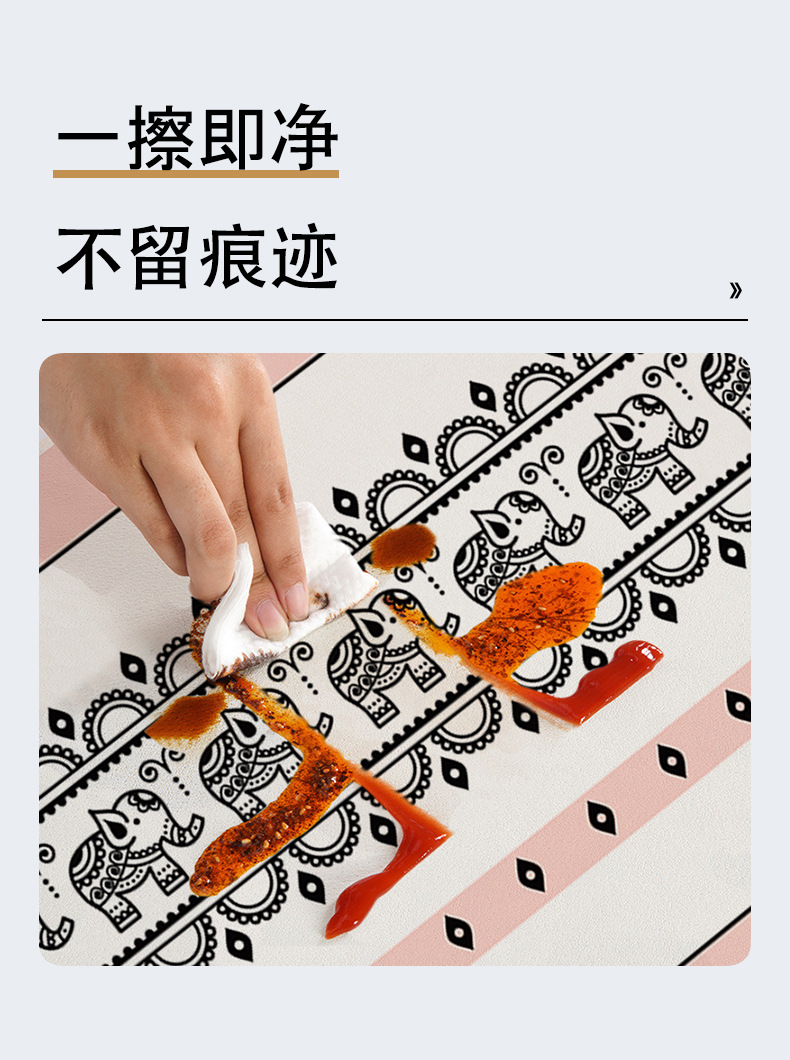 千思硅藻泥地垫升级款纳帕皮厨房沥水垫碗盘干燥垫杯垫吸水垫隔热地垫 详情6
