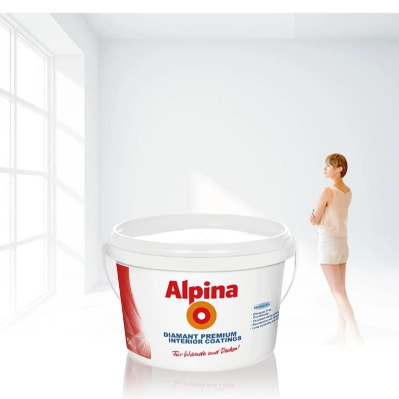 德国阿尔贝娜原装进口油漆通用底漆5L室内涂料内墙乳胶漆白色墙面漆图