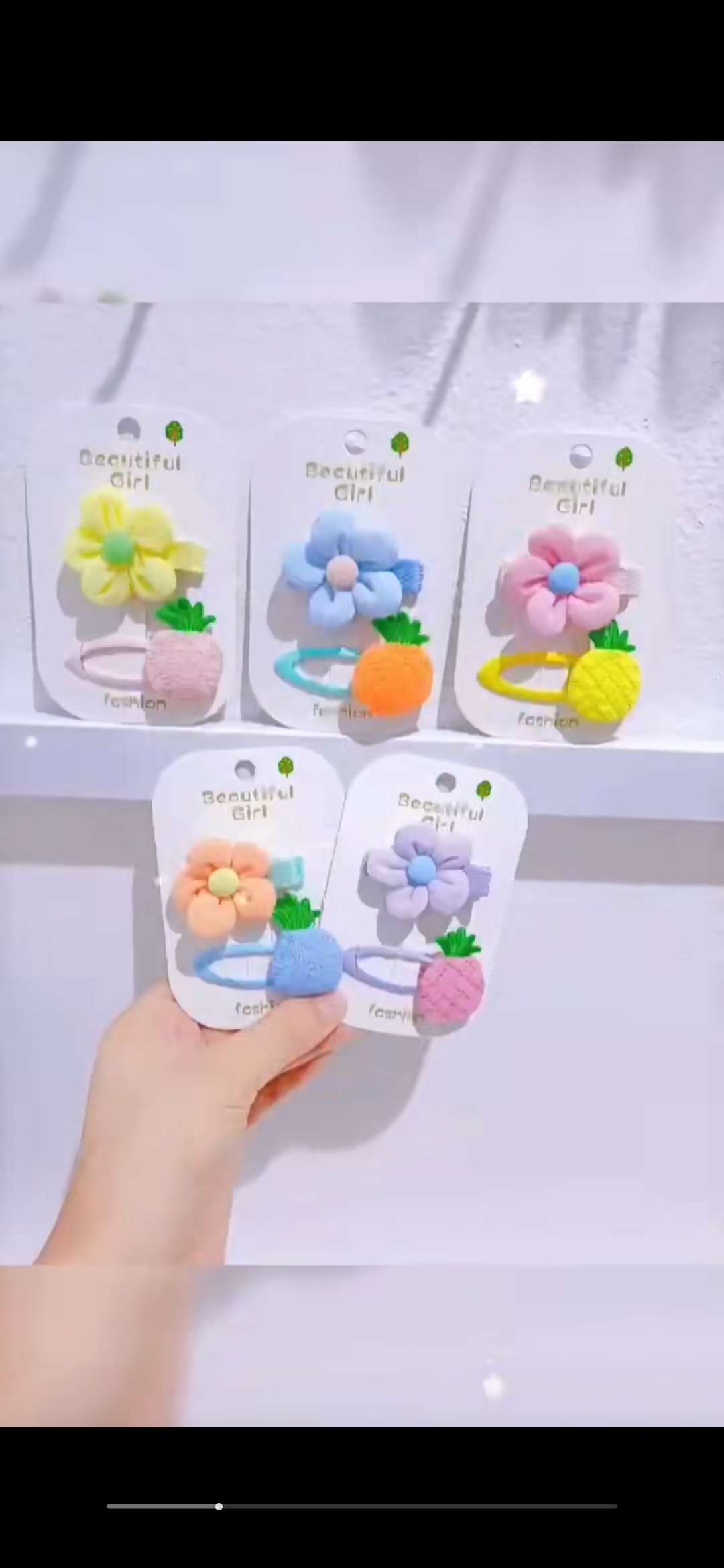 儿童夏季可爱彩色假发发夹 发卡女童夏季可爱发饰 童年记忆独特设计安全材质