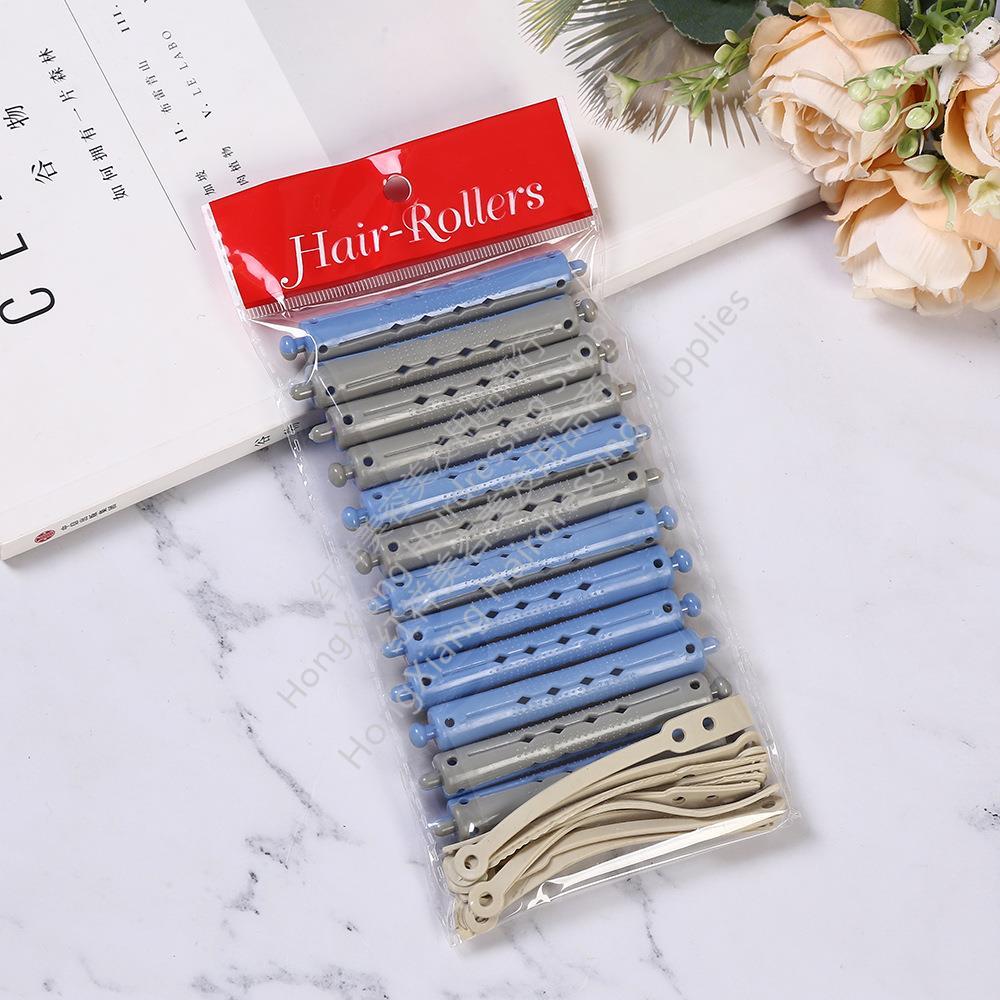 Cross border curling tools hair salon hair supplies two color hot roller roller plastic cold roller hollow roller roller wholesale Application Scenario