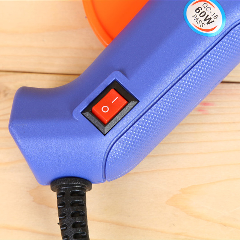 Wholesale Guke 60-watt hot melt glue gun YC-8, blue hot melt glue gun with switch, factory direct sales details Picture