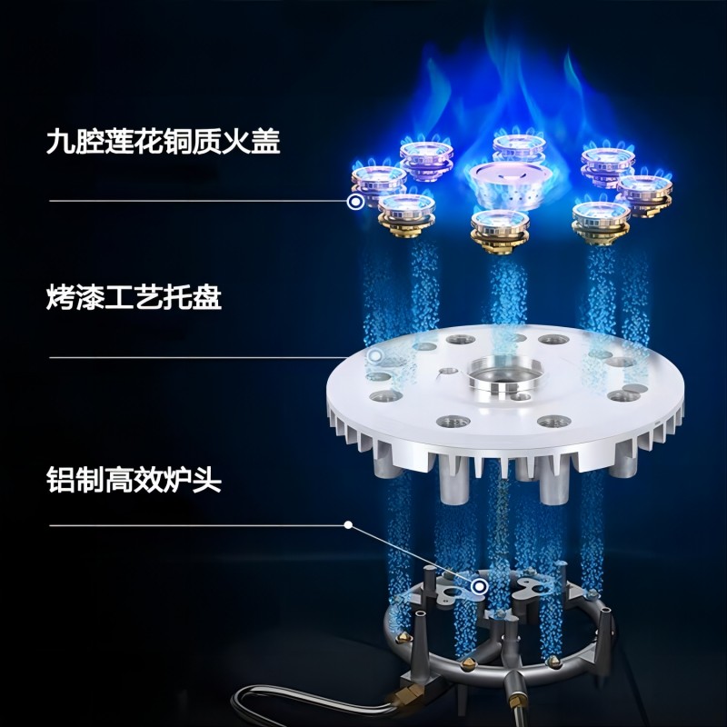 Venta directa de fábrica cocina de gas empotrada cocina individual cocina doble cocina de gas doméstica al por mayor empotrada de escritorio gas natural licuado cocina de fuego de alta eficiencia energética Application Scenario