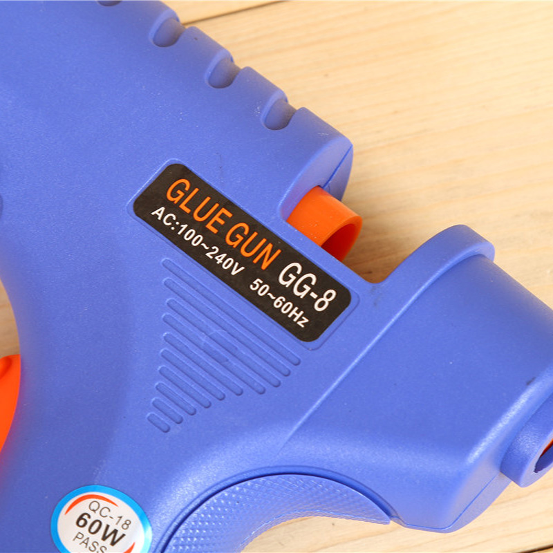Wholesale Guke 60-watt hot melt glue gun YC-8, blue hot melt glue gun with switch, factory direct sales Application Scenario