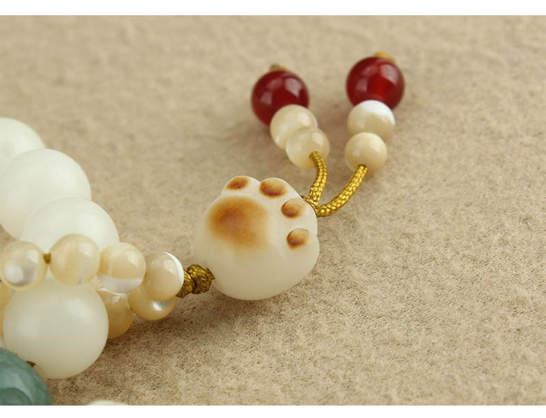 中国风白玉菩提短款手机链挂件跑环防丢挂饰品中国风白玉菩提短款手机链挂件跑环菩提根猫爪手腕挂绳防丢挂饰品详情9