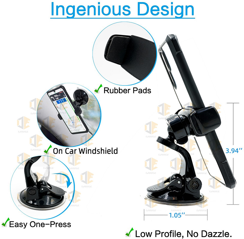 汽车车载中控台手机支架仪表盘手机支架挡风玻璃手机支架，通用手机支架详情3