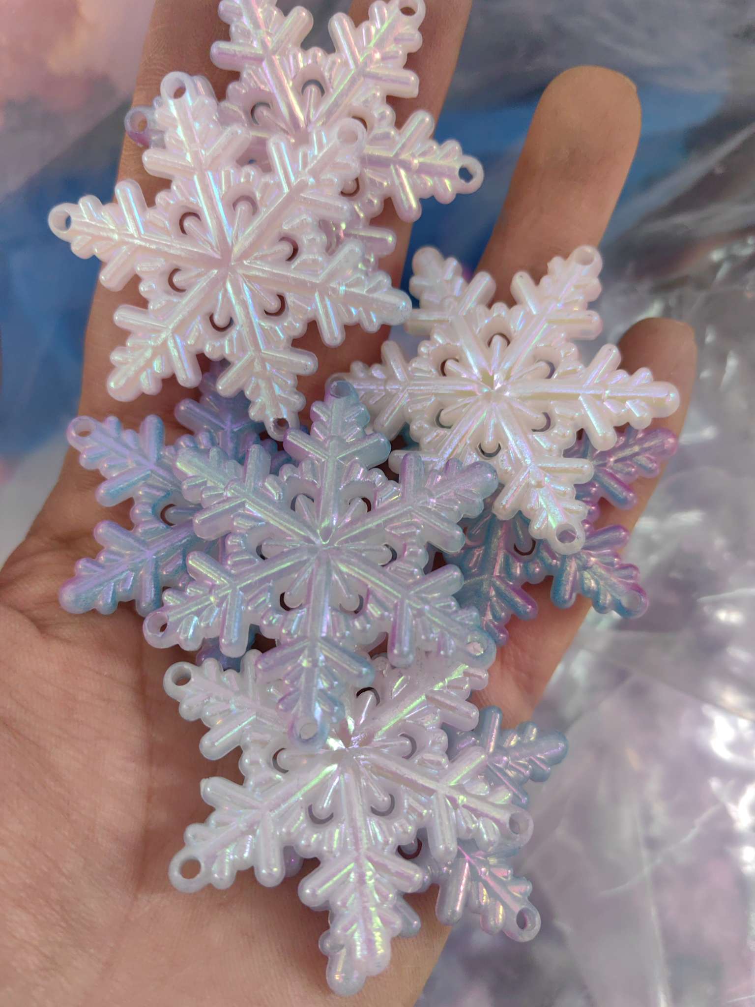 Diy Accessories For Four Hanging Large Snowflakes Specification drawing