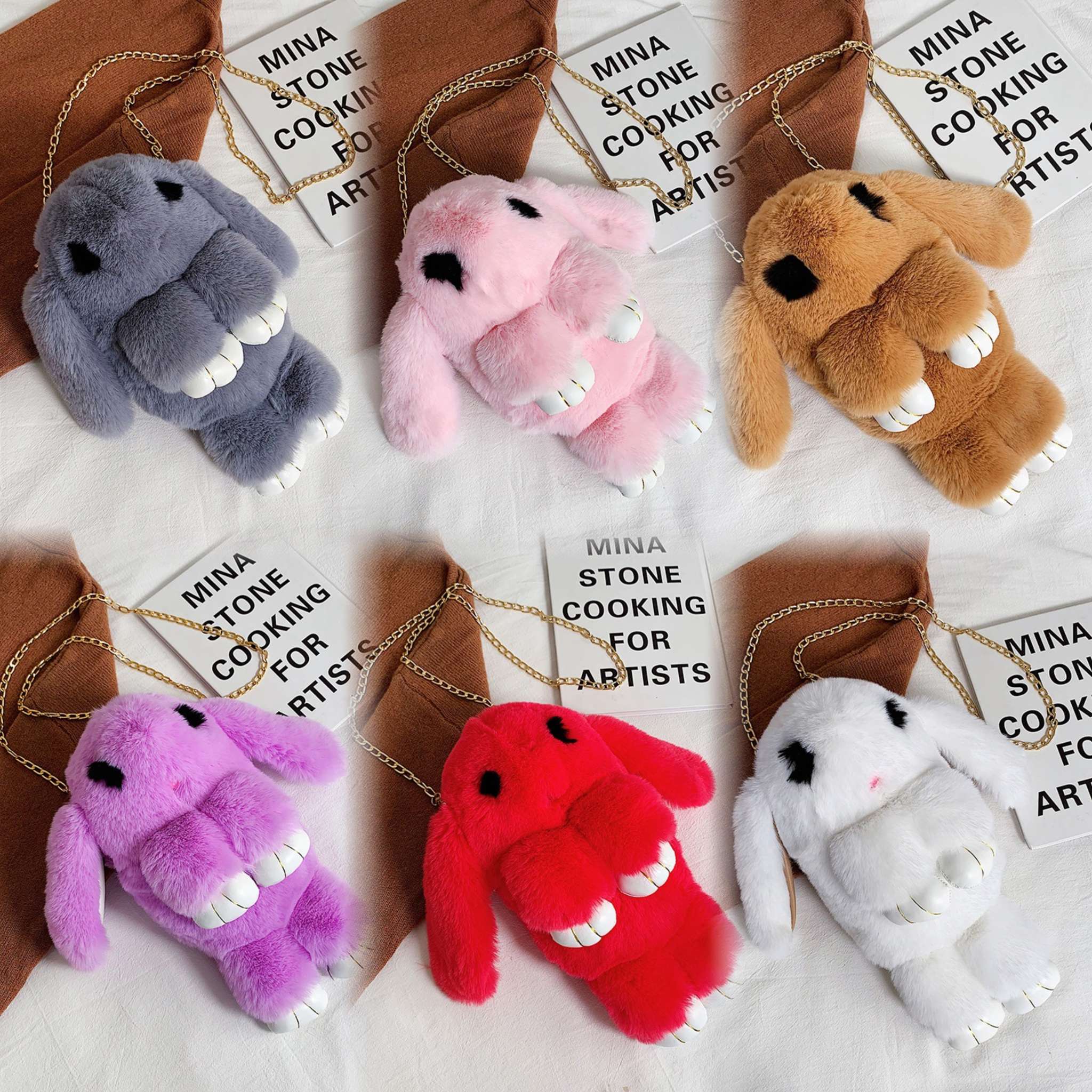 装死兔包包呆萌兔仿獭兔毛皮草包包毛绒兔子包链条兔子包包斜挎装死兔包包呆萌兔仿獭兔毛皮草包包毛绒兔子包链条兔子包包斜挎  详情图3