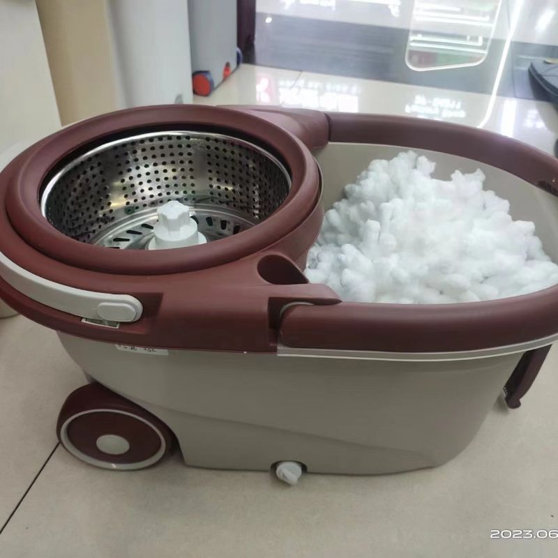 Hand wash free rotary mop home office lazy double drive mop hydraulic rod hand wash free God drag splay bucket