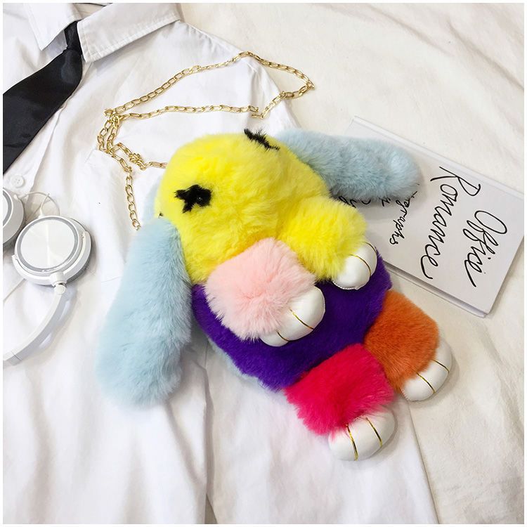 装死兔包包呆萌兔仿獭兔毛皮草包包毛绒兔子包链条兔子包包斜挎装死兔包包呆萌兔仿獭兔毛皮草包包毛绒兔子包链条兔子包包斜挎  详情图20