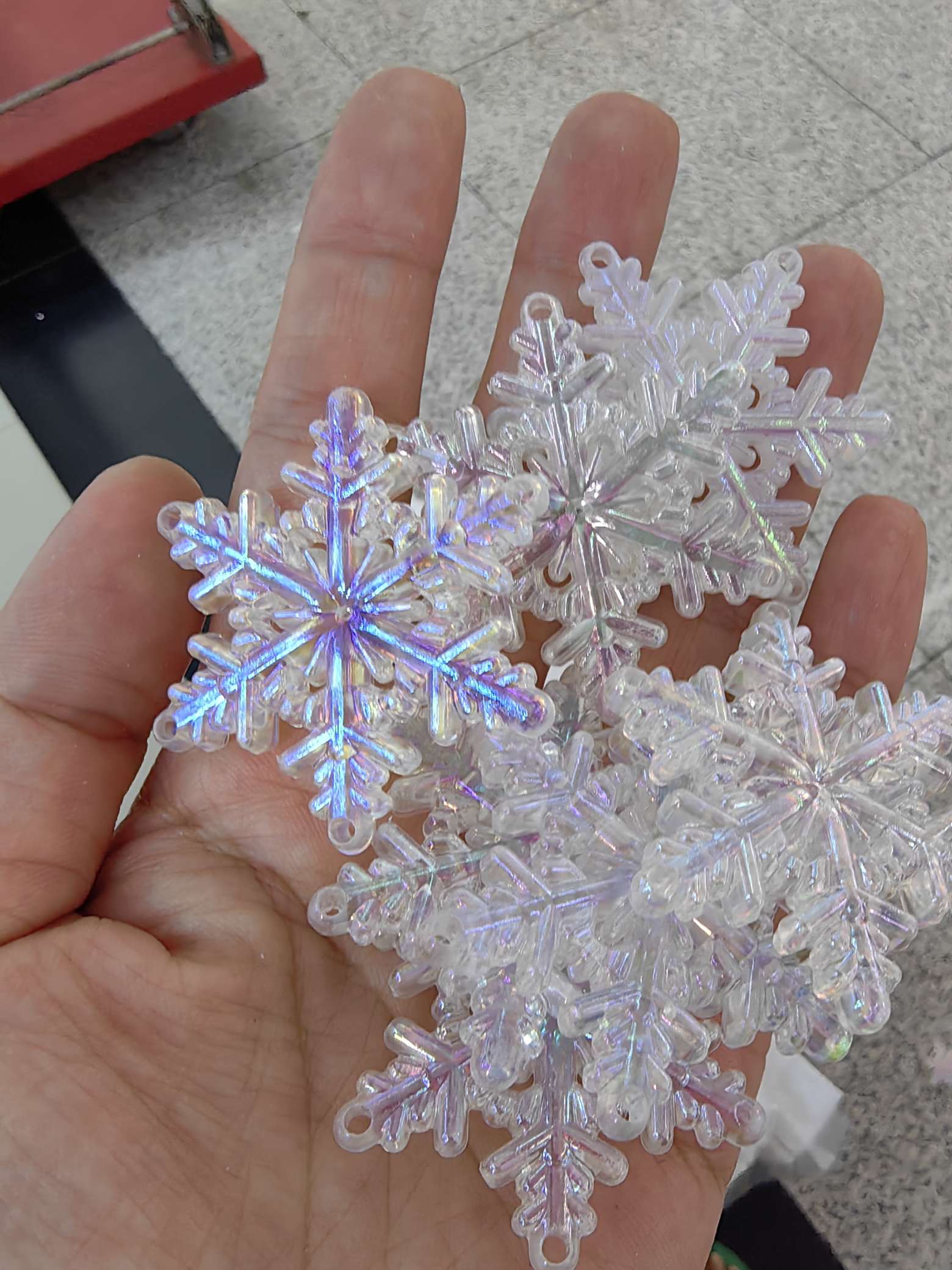 Diy Accessories For Four Hanging Large Snowflakes details Picture