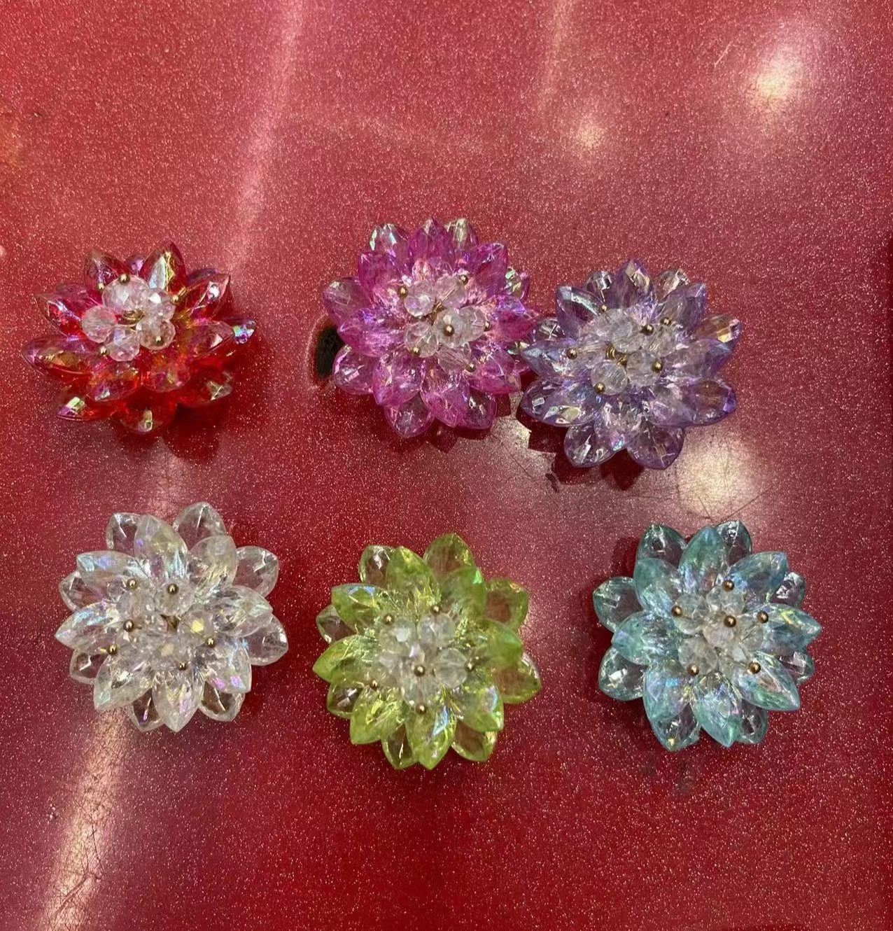 漫承饰品水晶花配件Bk005#