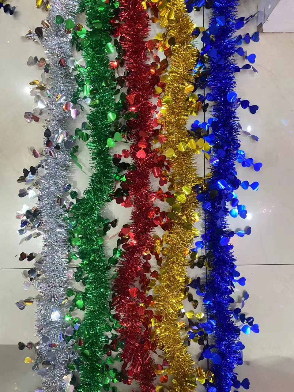 The heart is strung with colorful stripes Application Scenario