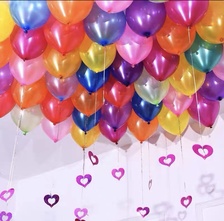 10寸珠光气球party开业婚庆用品100个一包派对用品