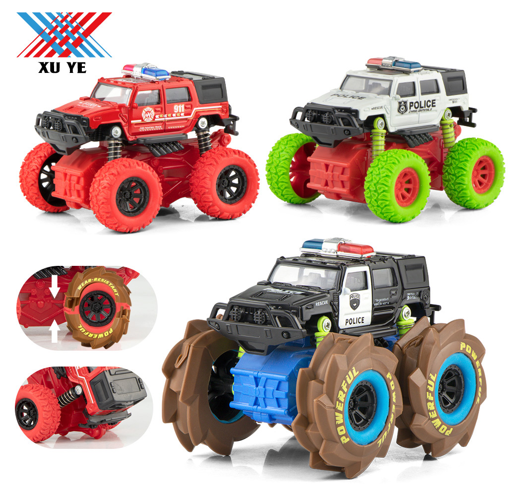 1:32 alloy self-assembly wheel four-wheel drive inertial climbing car rebound alloy toy model for boys as a gift Specification image