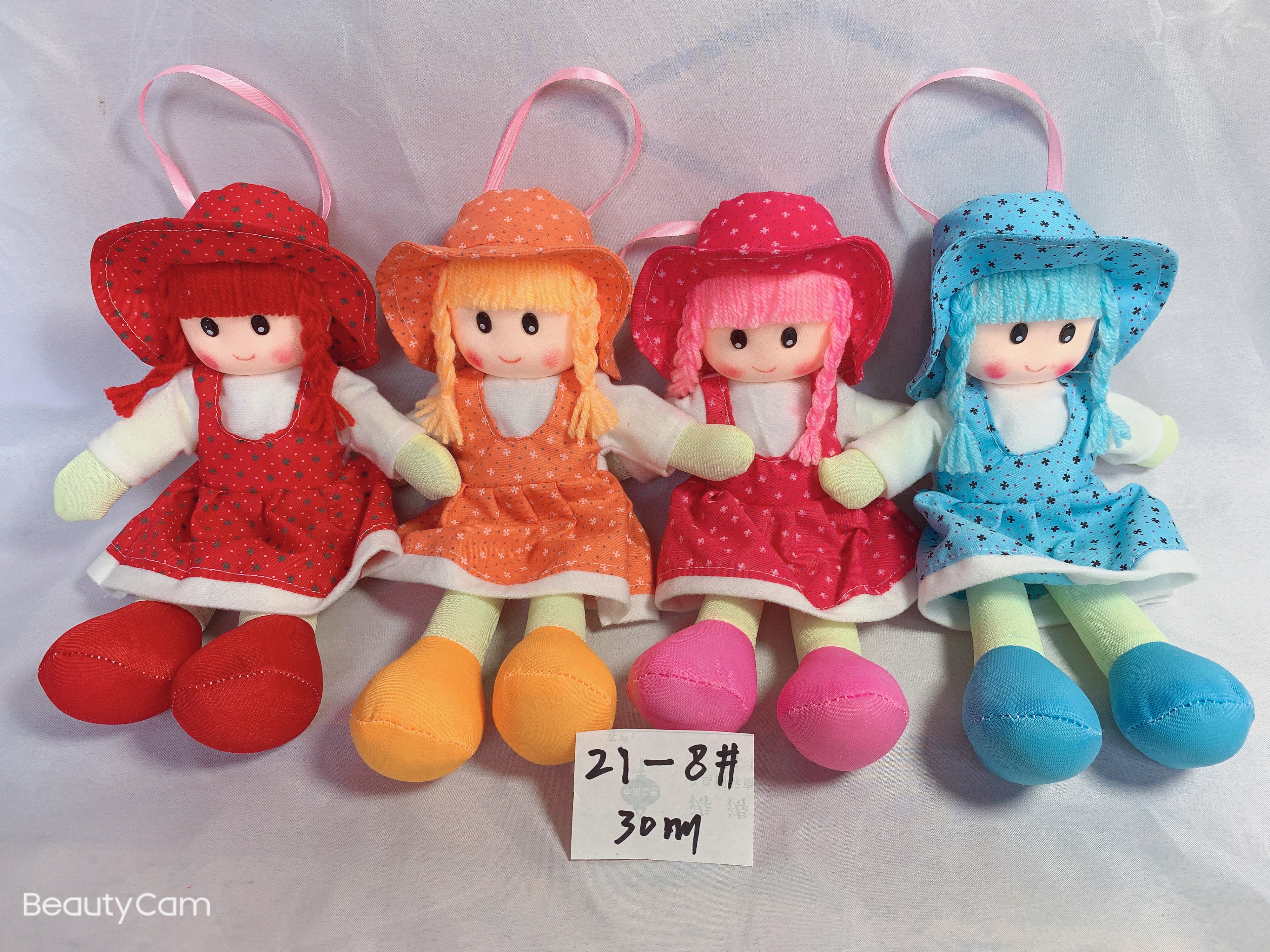 Lightweight doll manufacturer direct sales of foam head dolls in mixed color and checkered styles, 20cm and 30cm