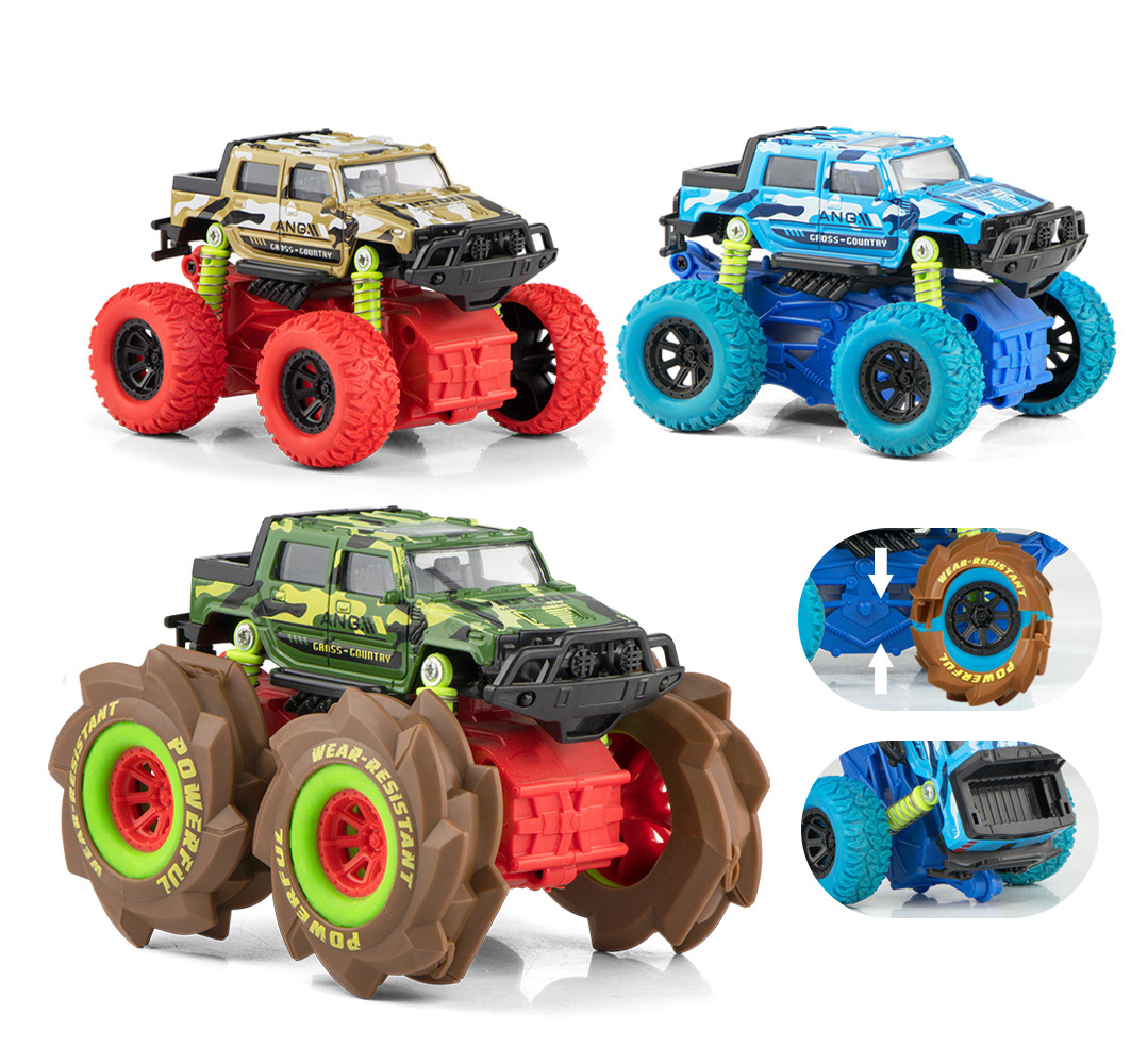 1:32 alloy self-assembly wheel four-wheel drive inertial climbing car rebound alloy toy model for boys as a gift Application Scenario