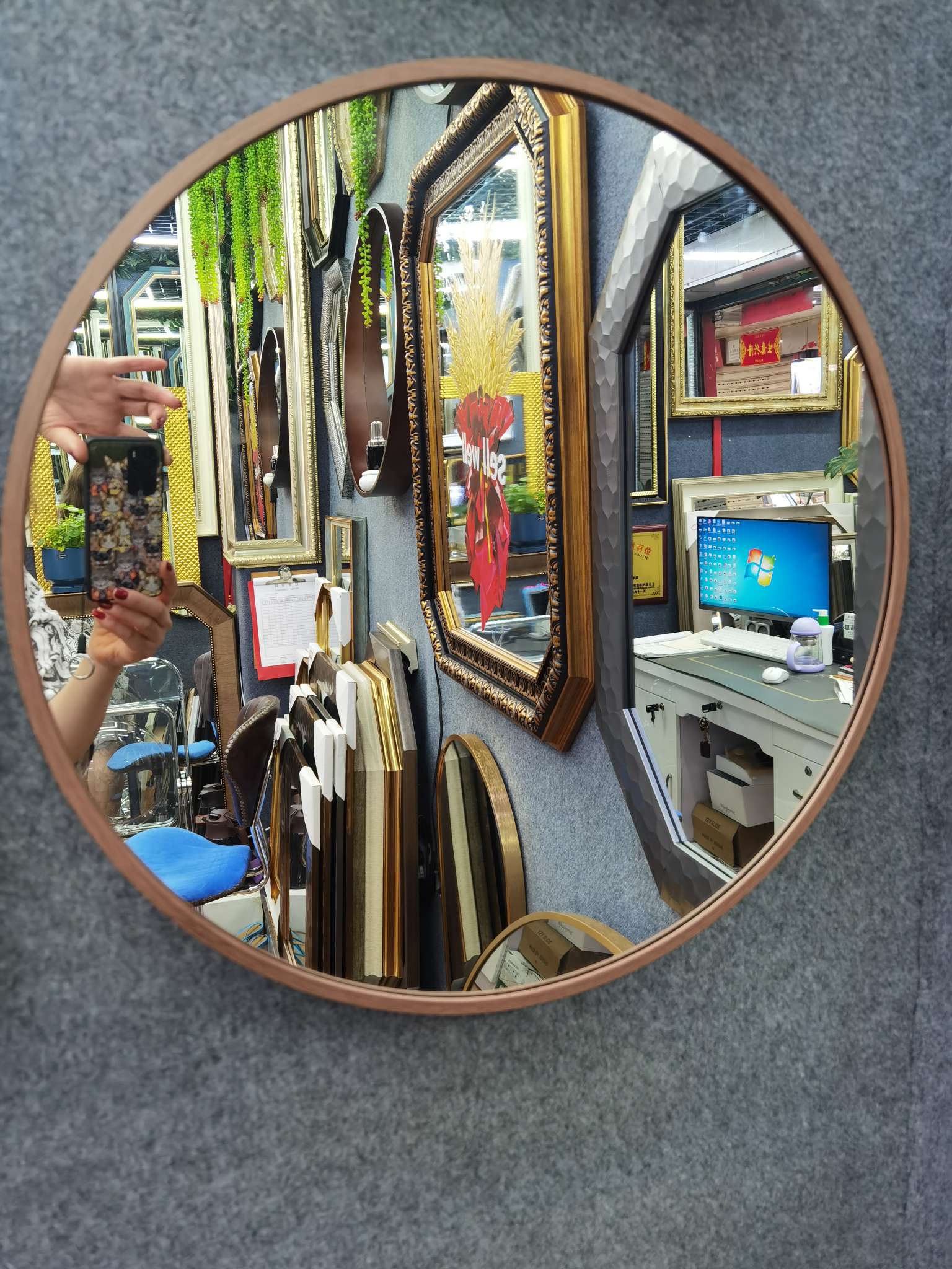 铝合金圆镜，美的镜子，多功能防水，爆款热销中详情图3