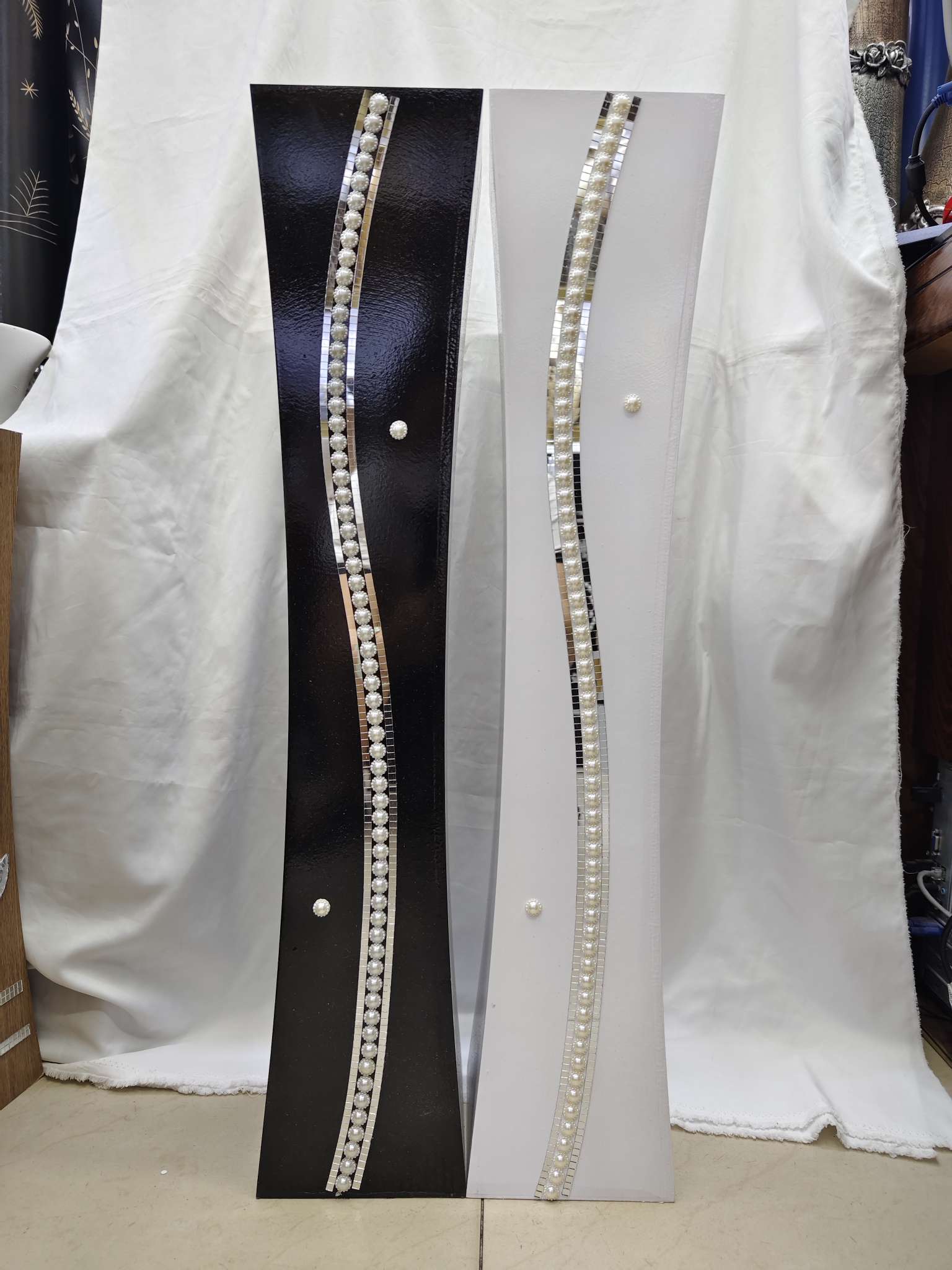 密度板落地花瓶家具摆放极简风