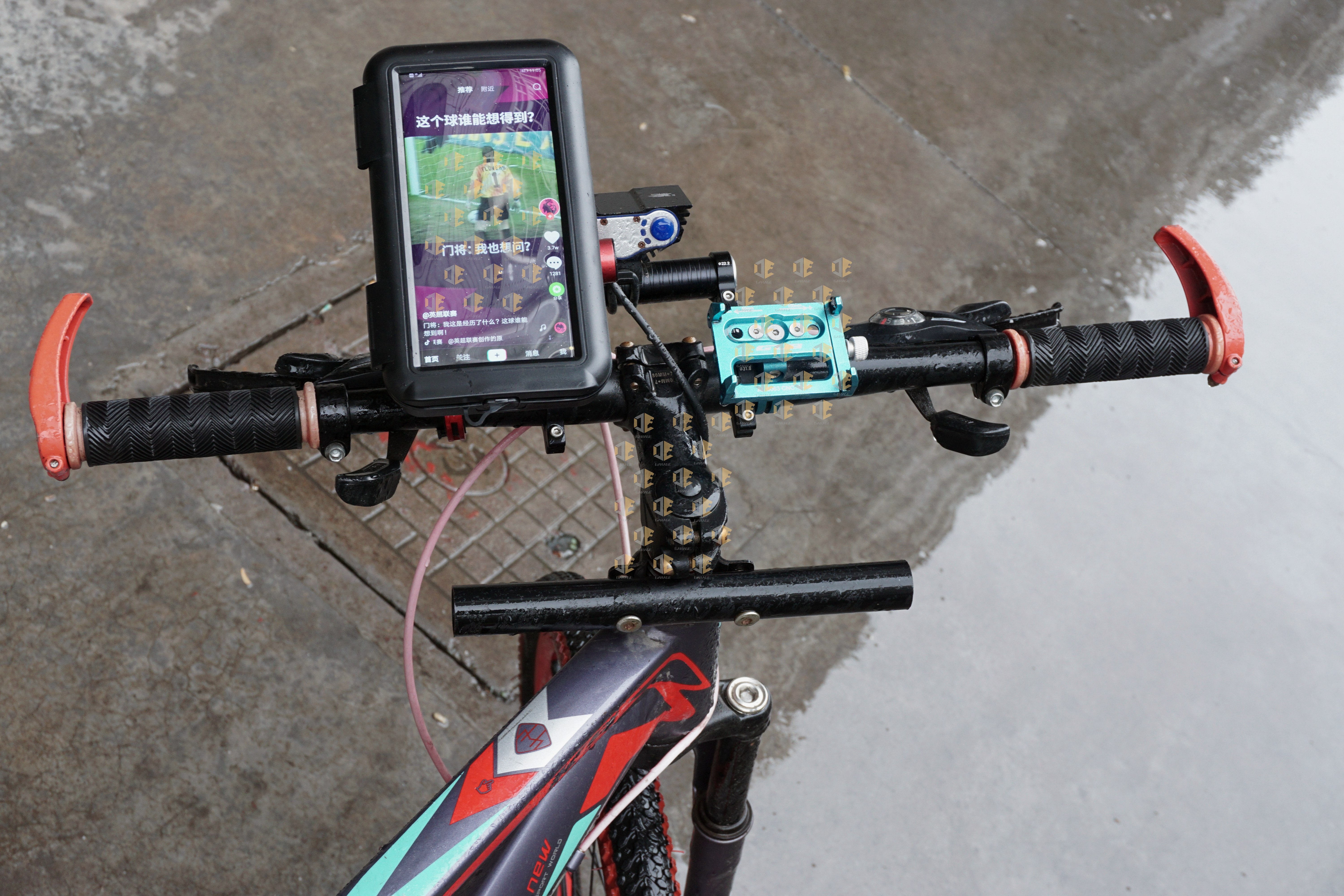 可触屏带防水功能导航摩特车自行车外卖必备骑行导航手机支架详情1