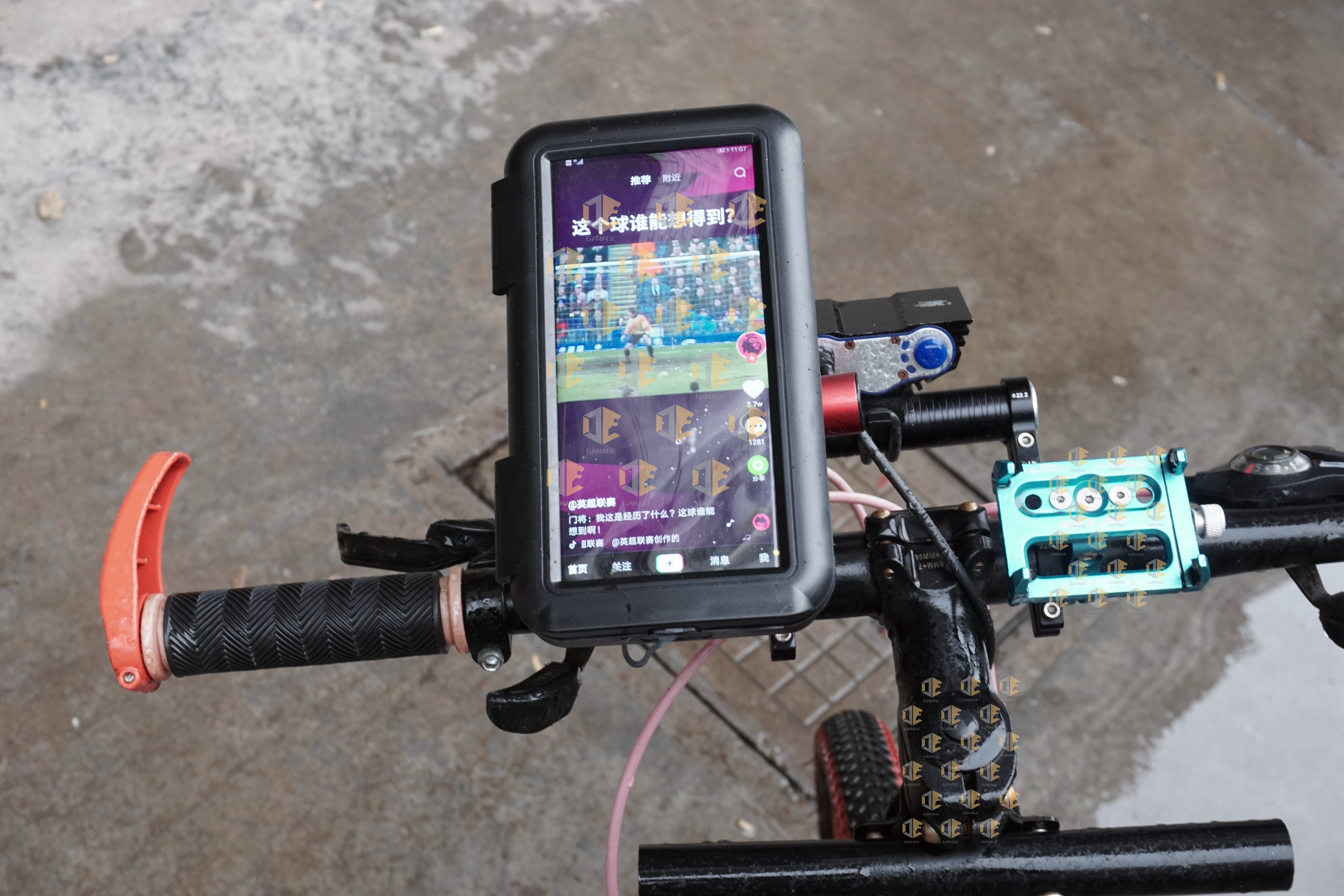 可触屏带防水功能导航摩特车自行车外卖必备骑行导航手机支架详情2