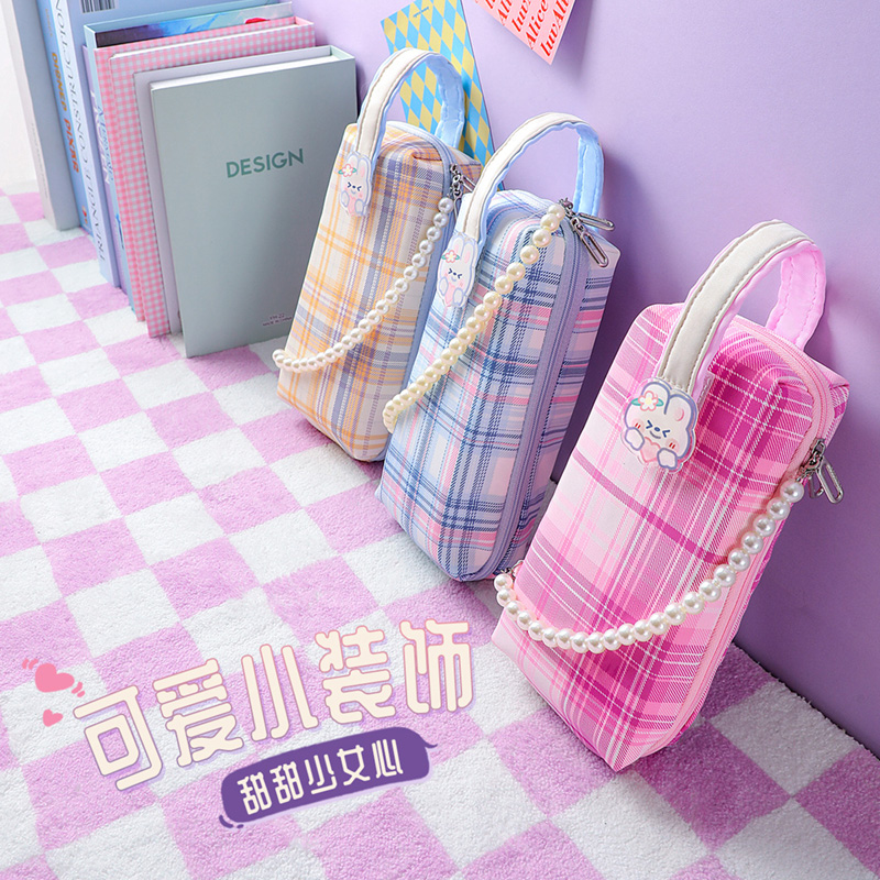 笔袋/学生毛笔袋/三丽鸥笔袋/笔袋初中/工具盒eva白底实物图