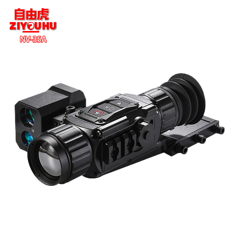 The Free Tiger NT35A thermal imager is equipped with a ranging laser crosshair and infrared night vision goggles for thermal detection details Picture