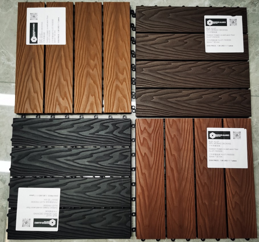 Outdoor Balcony Plastic Wood Splicing Wood Waterproof Non-Toxic Floor
