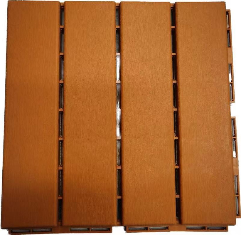 Outdoor Balcony Plastic Wood Wood Waterproof Non-Toxic Floor details Picture