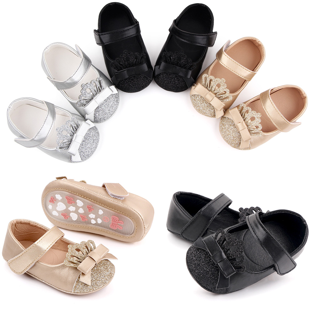 closed toe slides baby girls kids sandals crown Mary Jane shoes for 0-18M baby girls