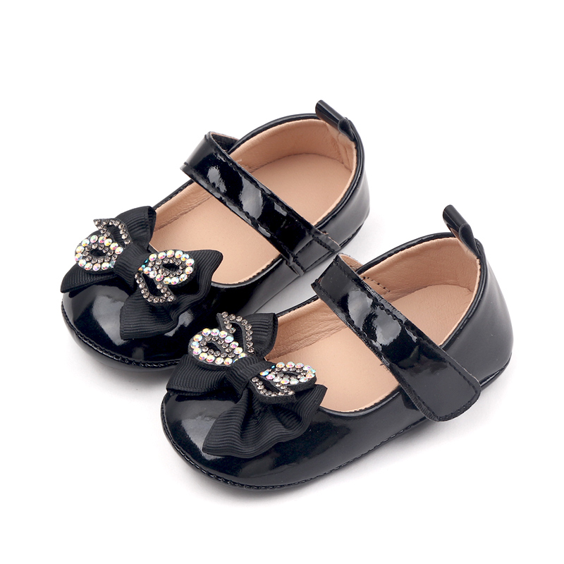 baby shoes girl 6 to 12 months baby girl party shoes PU Mary Jane girl shoes details Picture
