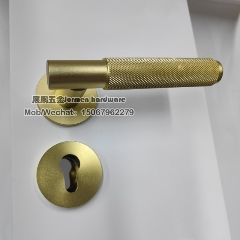 分体式执手锁门锁锌合金铝合金材质高品质室内门锁卧室锁图