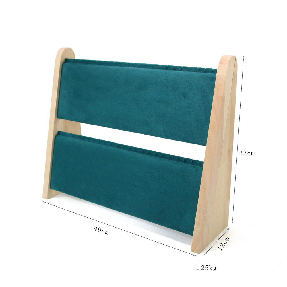 创意首饰架立式橡木pu项链手链架橱窗直播间样品间展示陈列道具 详情图4