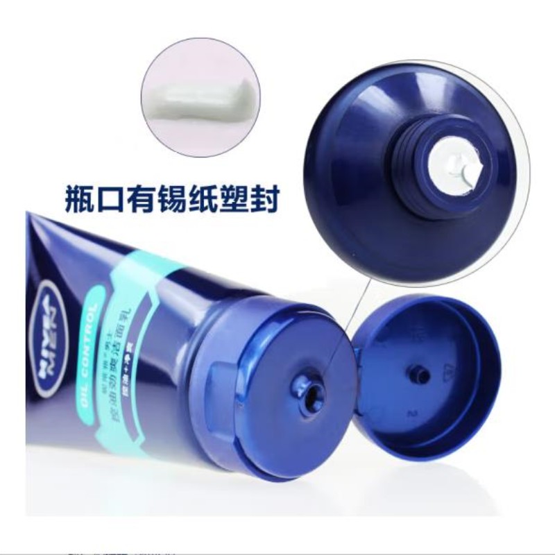 NIVEA男士控油劲爽洁面乳100g去油洗面奶深层清洁不紧绷抗痘补水保湿细节图