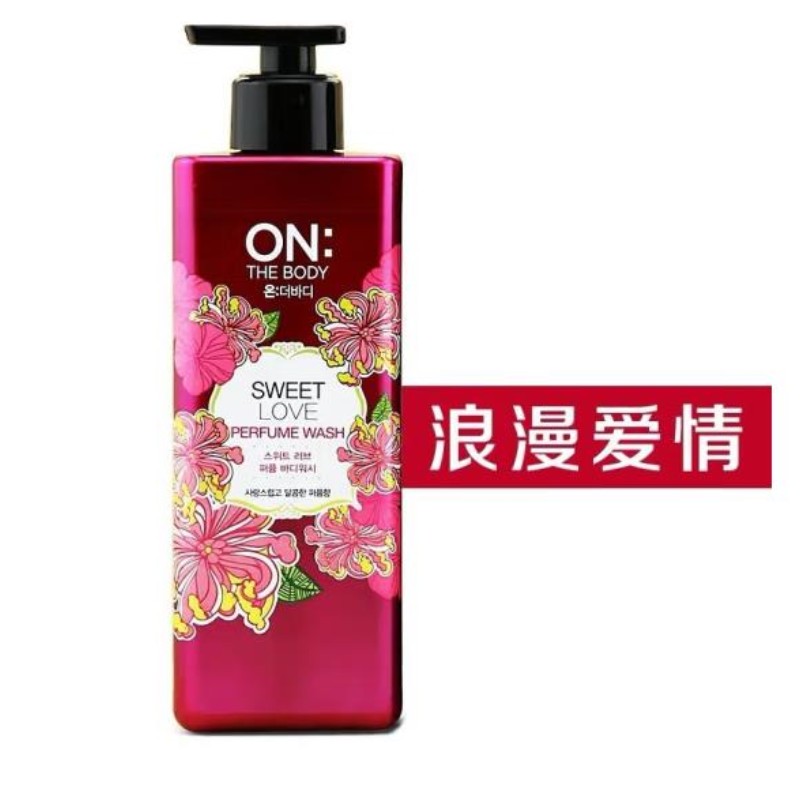 安宝笛韩国LG香水沐浴露安宝笛ON持久留香快乐微风香体泡沫 黑头红 500ml蜜甜之恋温柔自然清香型详情图2