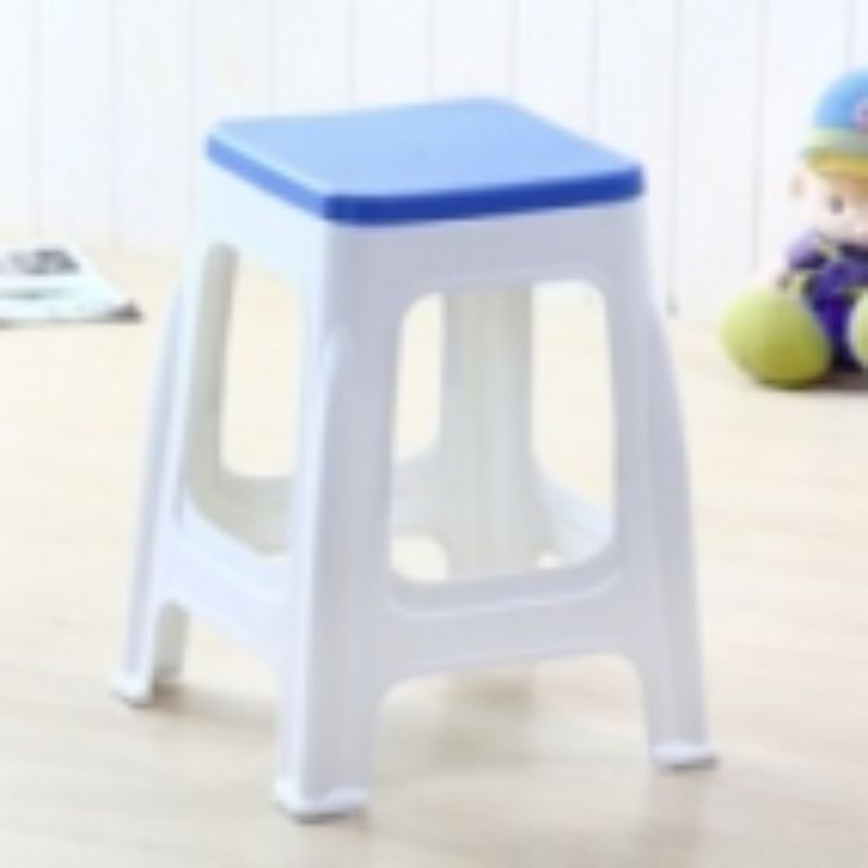 锦帛双色成人厨房防滑换鞋凳加厚耐用餐桌椅高档塑料凳子厂家0337