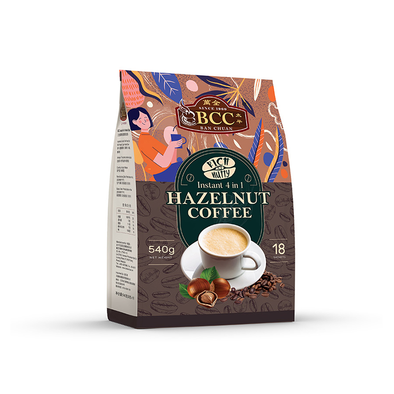 Hazelnut-flavored white coffee, original imported from Malaysia, three-in-one instant coffee powder, free of non-dairy creamer Item Picture