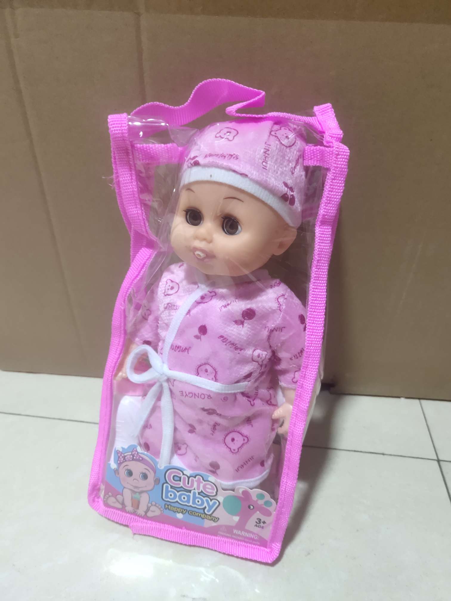 袋子装娃娃带音乐 批发不零售 良栋玩具商行   8855-1