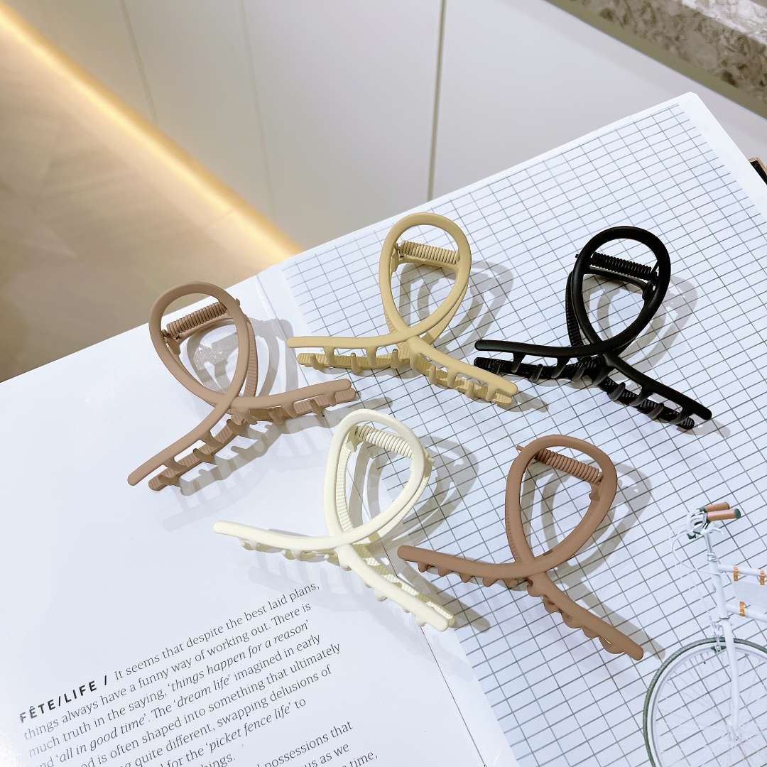 Alloy spray-painted milk tea color series multi-functional ribbon gripper