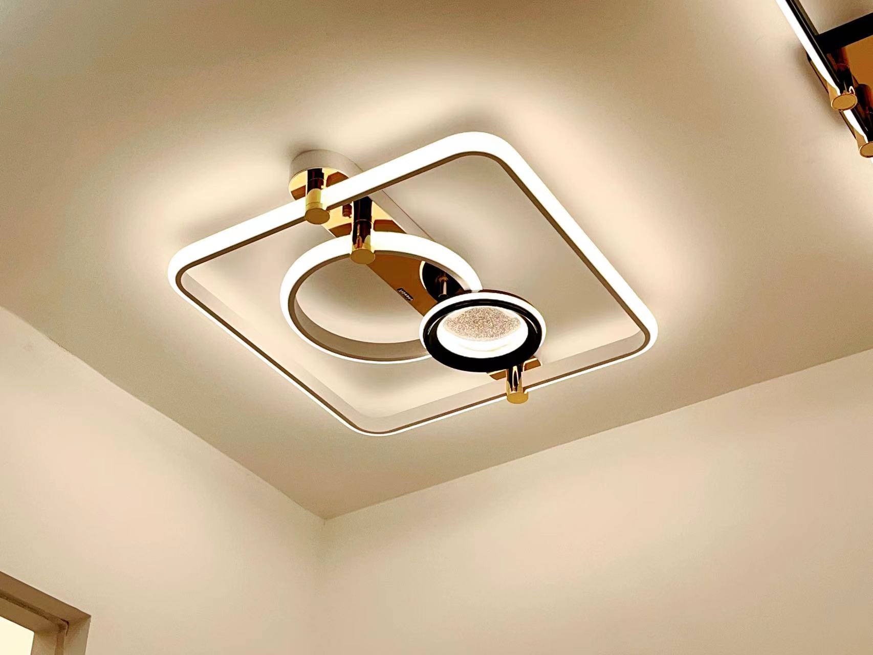 可遥控/天猫精灵/轻奢吊灯细节图