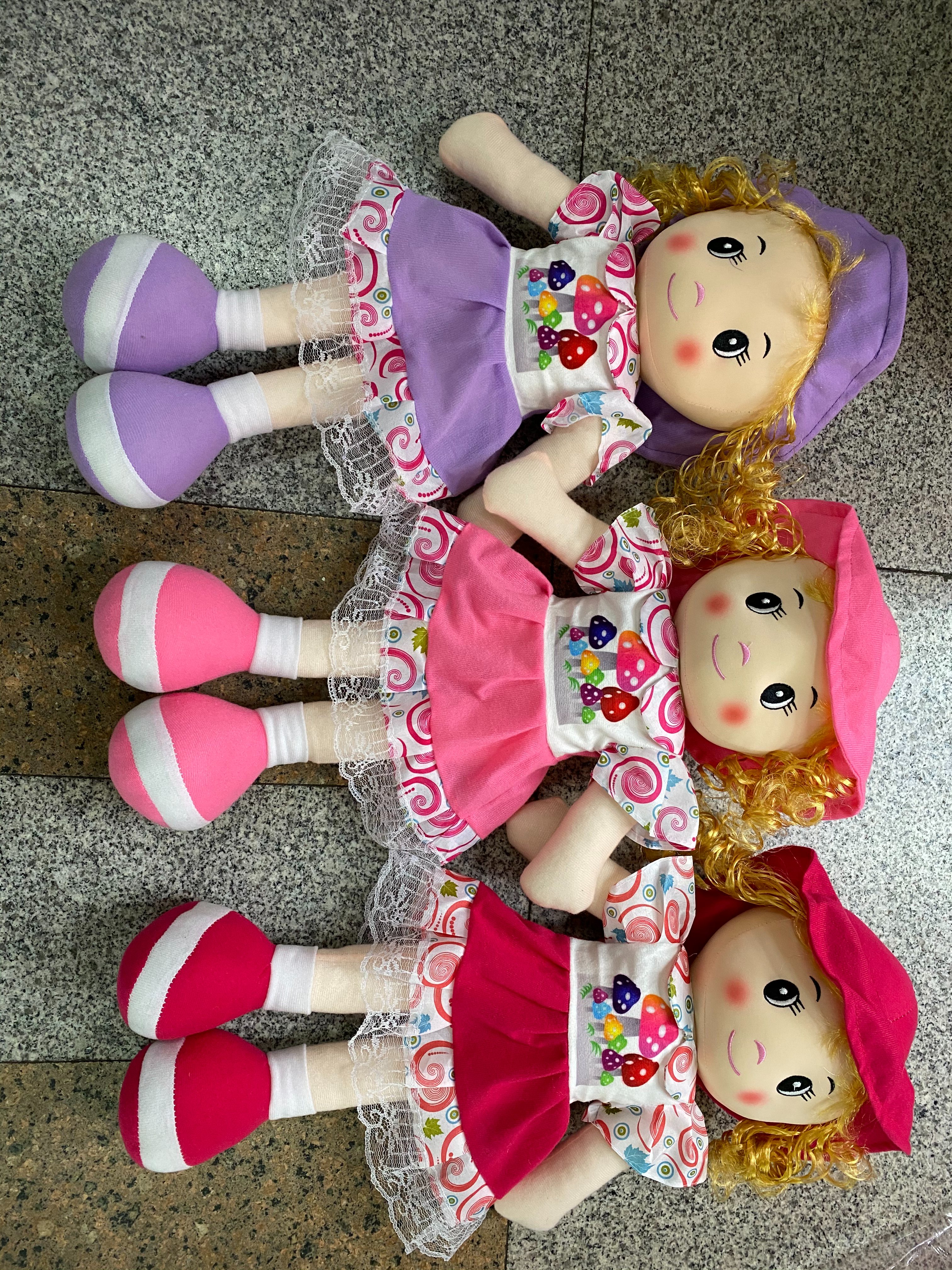 Factory direct sales of foreign trade dolls, super soft material sleeping plush toys, cute dolls
