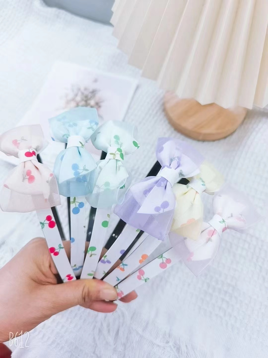 20个每盒，学生，儿童头扣，纱艺，花布头扣详情图1