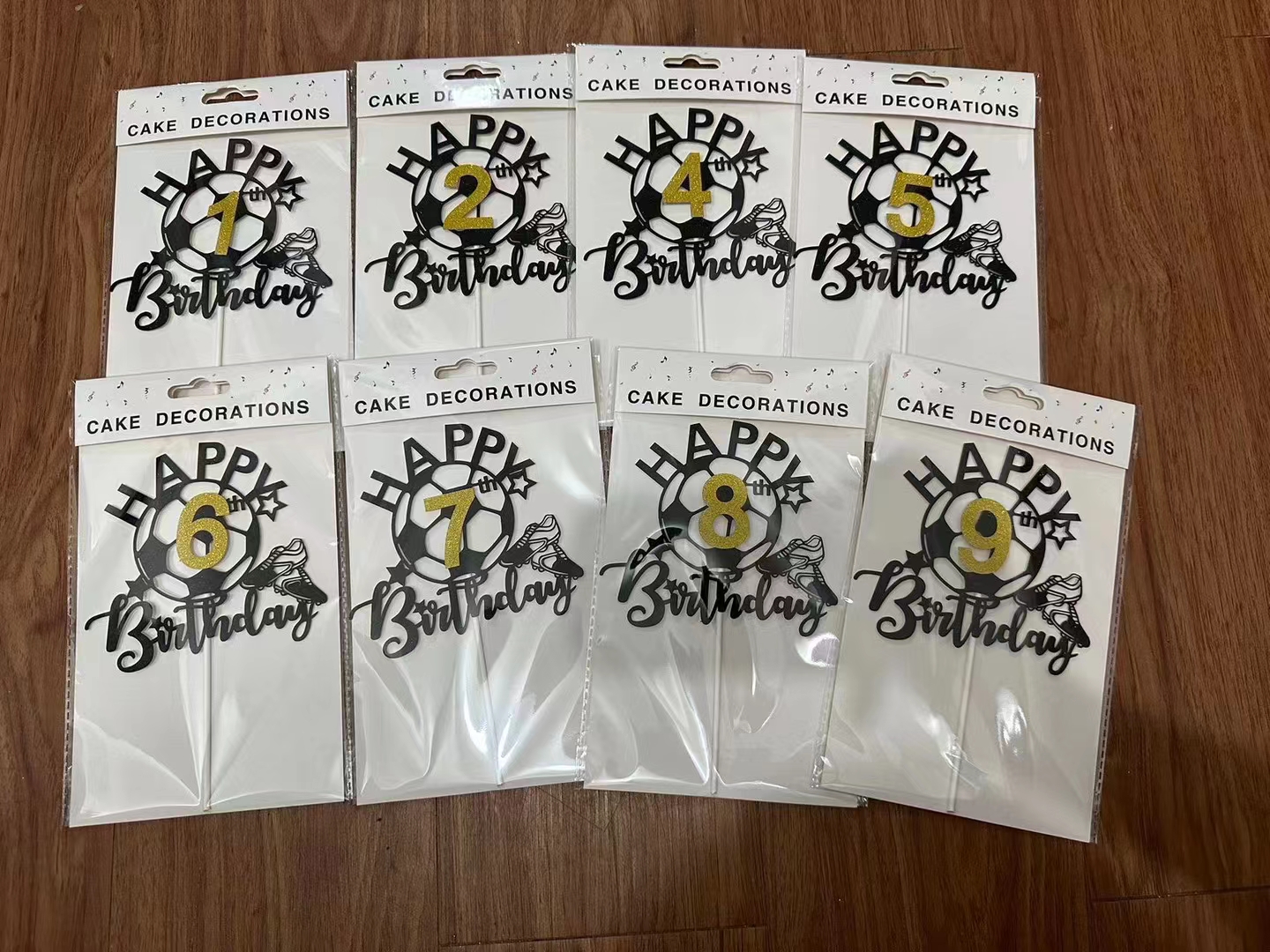 新款数字蛋糕插件蛋糕插旗蛋糕插排纸质商品拉旗生日狂欢闪粉亚克力插件数字