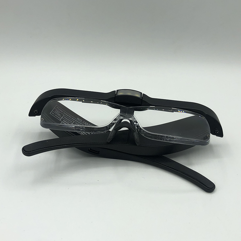 New USB charging glasses style, LED lamp, replaceable lenses, reading magnifying glass, reading glasses, 12539DC Item Picture