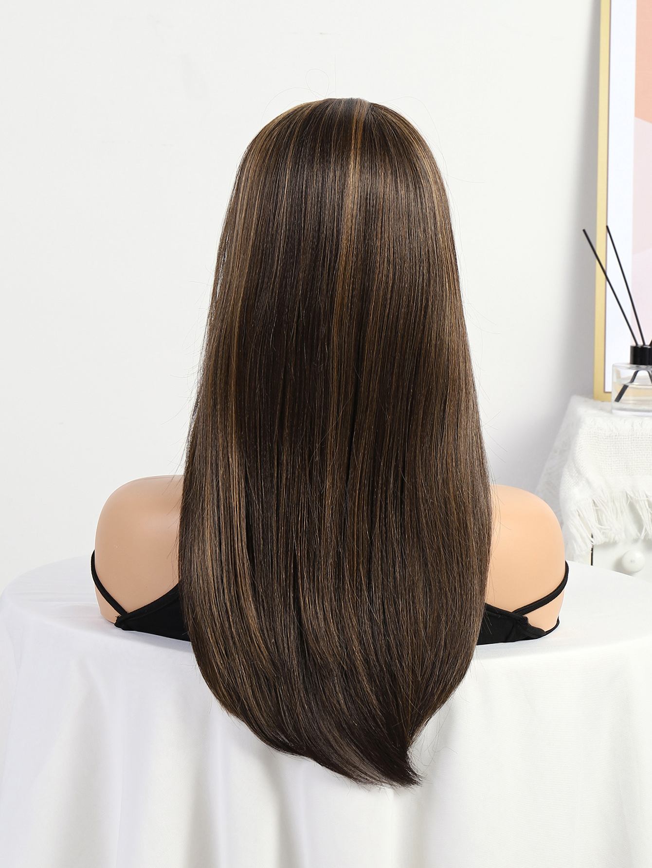 Tamaño medio peluca de pelo largo y peluca de fibra química peluca de seda de alta temperatura europa Estados Unidos aliexpress wholesale wigs Item Picture
