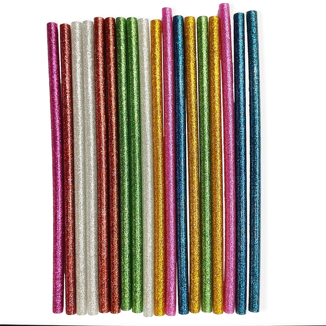 Colorful flash hot melt adhesive stick, Guke 1903c hot melt adhesive strip, flash hot melt adhesive, gold onion powder hot melt adhesive, colored fire paint wax stick Specification image