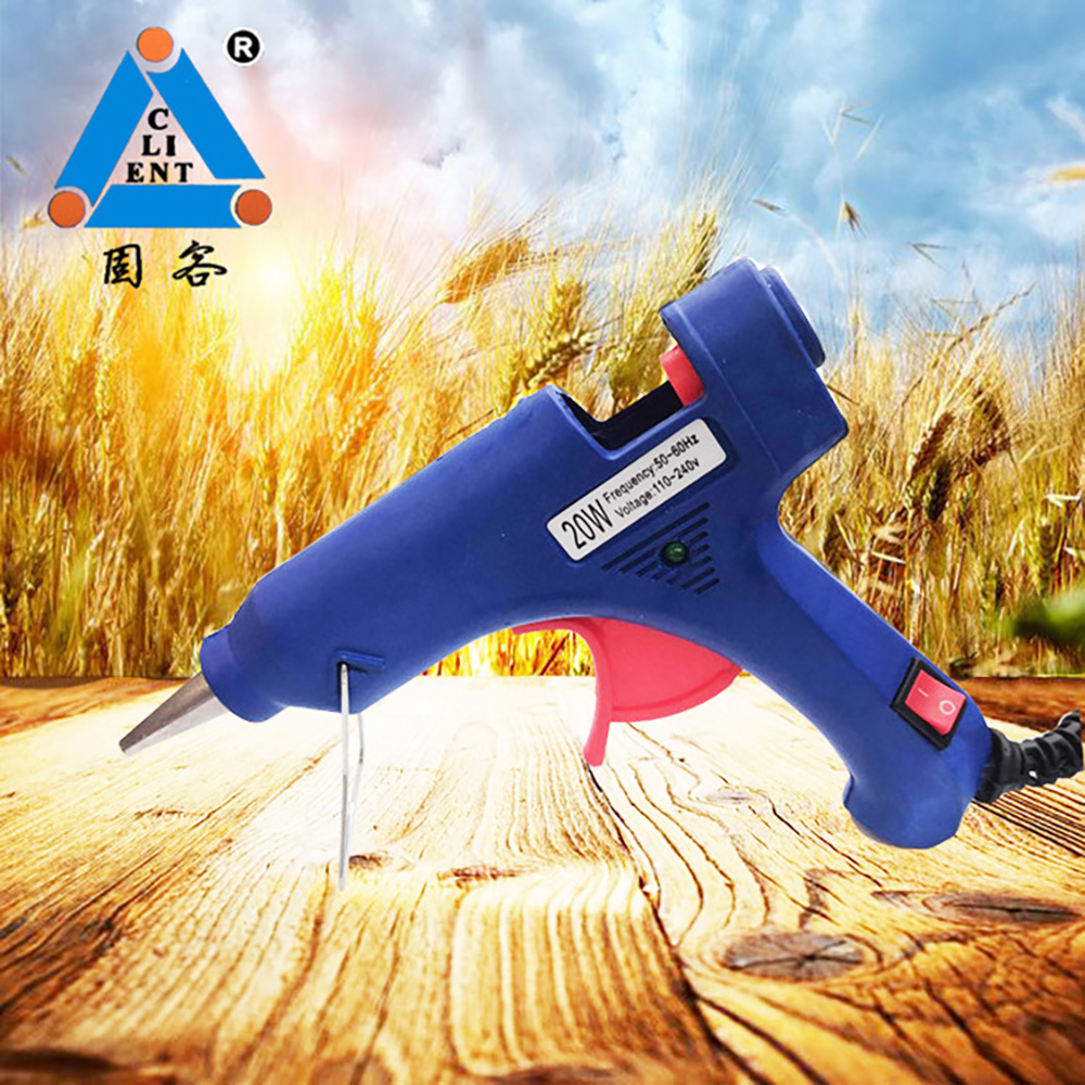 Wholesale Guke 20W blue hot melt glue gun with switch ABC-E small glue gun