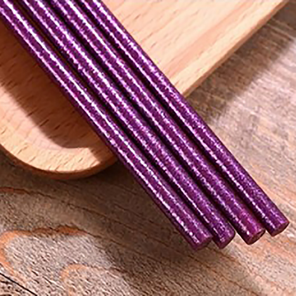 Colorful flash hot melt adhesive stick, Guke 1903c hot melt adhesive strip, flash hot melt adhesive, gold onion powder hot melt adhesive, colored fire paint wax stick Item Picture