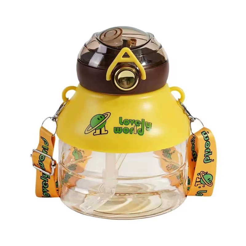 大容量水杯女儿童学生塑料运动水壶耐高温吸管杯夏季大肚杯详情图5